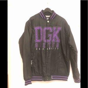 DGK dirty ghetto kids varsity bomber jacket
